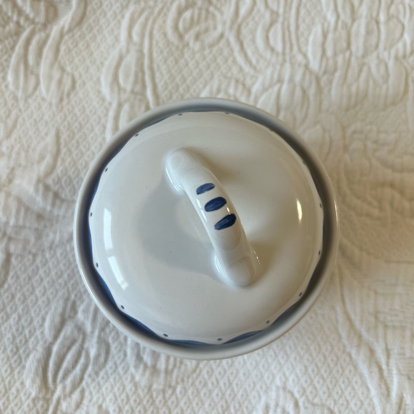Vintage Corelle Coordinates Oceanview Stoneware Sugar Bowl - Picture 4 of 7